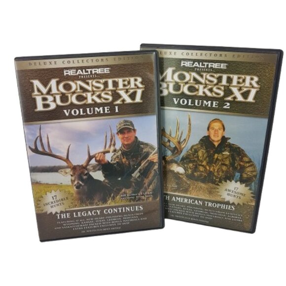 Set of 2 Hunting DVDs Realtree Monster Bucks XI Volumes 1 & 2 - Picture 4 of 4